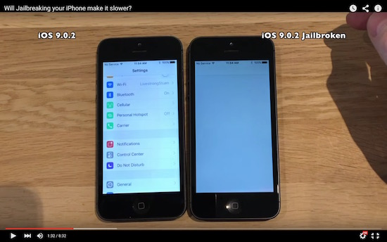 脱獄はやっぱりだめ Iphoneの動作が遅くなってしまうことが検証動画で明らかに カミアプ Appleのニュースやit系の情報をお届け