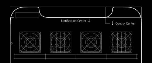 トレンドは隠すより見せる Iphone Xの 切り欠き を目立たせる壁紙が登場 カミアプ Appleのニュースやit系の情報をお届け