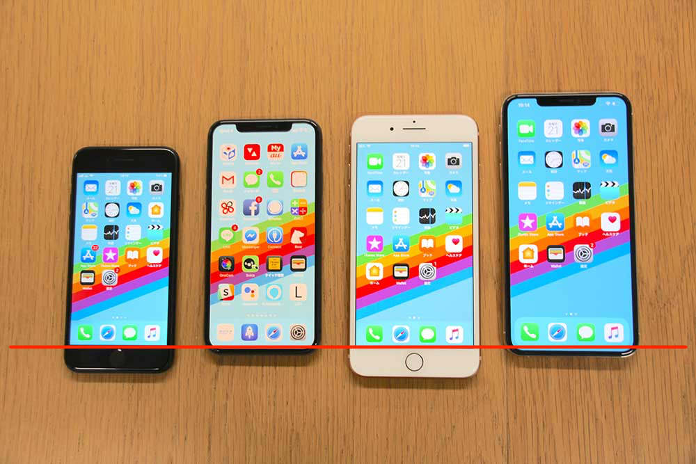 Iphone Xs Max と 8 Plusをサイズ比較 カミアプ Appleのニュースやit系の情報をお届け
