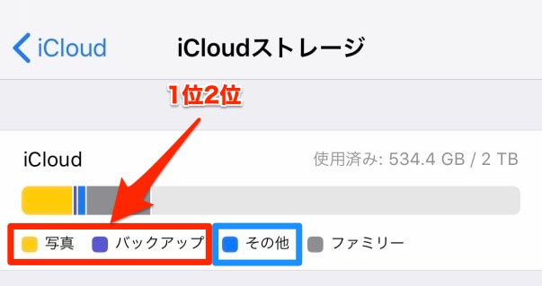 iCloudのストレージの「その他」の中身を知る方法  カミアプ  Apple 