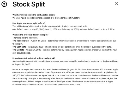 分割 アップル 株式 アップルやテスラが実施する株式分割（Stock Split）。株式分割を行う企業とそうでない企業