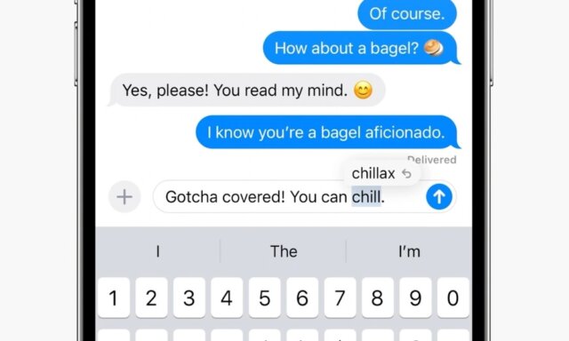 iOS 17のオートコレクト機能